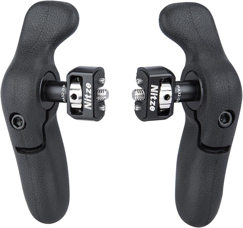 Nitze Side Handle Kit with 1/4" Screw and Detachable Locating Pins, 360° Adjustable Left and Right Side Handles for Smartphone/iPad/Monitor/Camera Cages - PA32D - Image 1